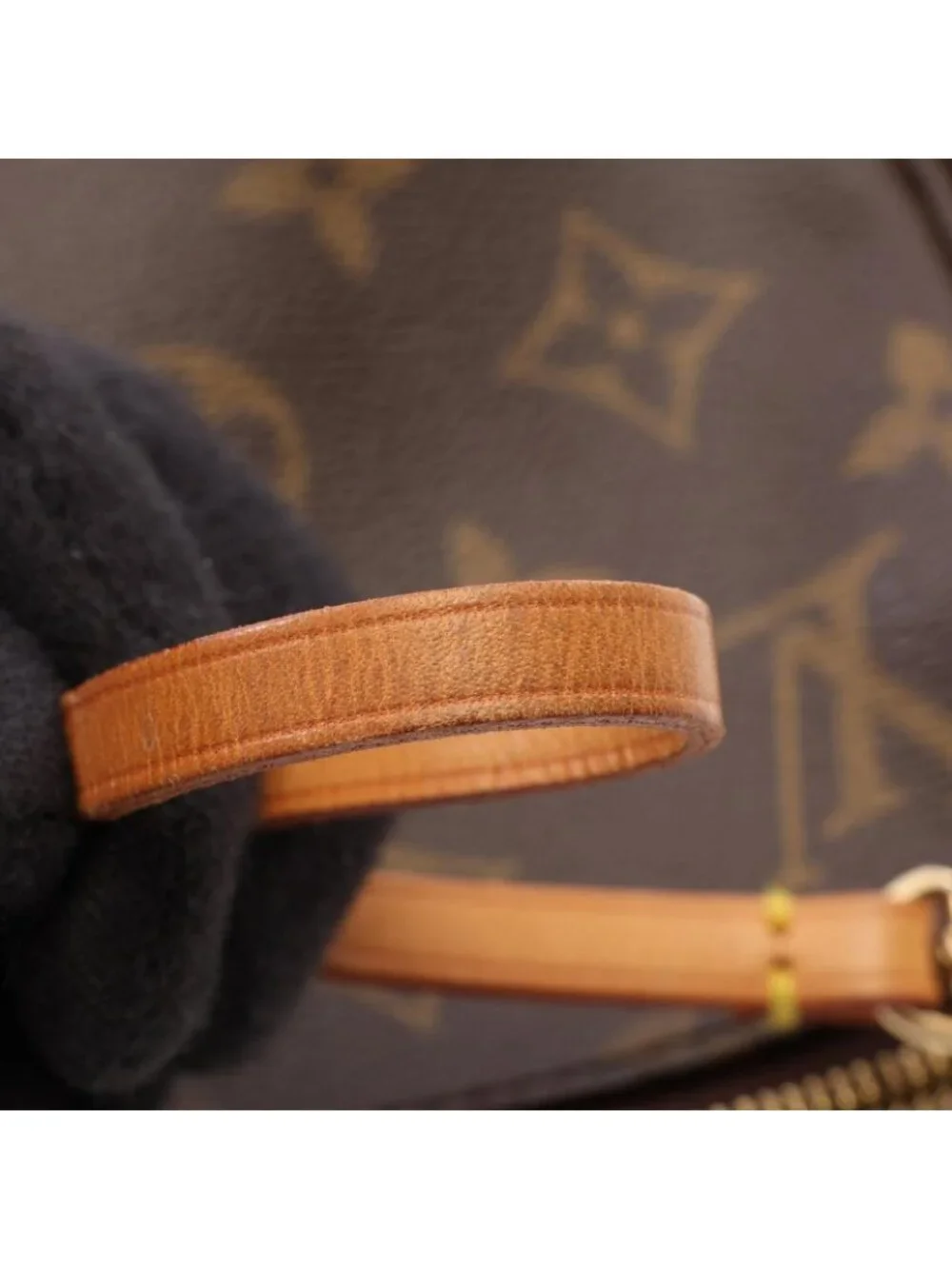 Louis Vuitton Handbag Pochette Accessory Soir Canvas Leather LV Takashi Murakami